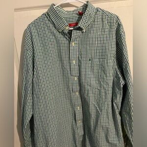 2/$10 🎉 IZOD blue-green check